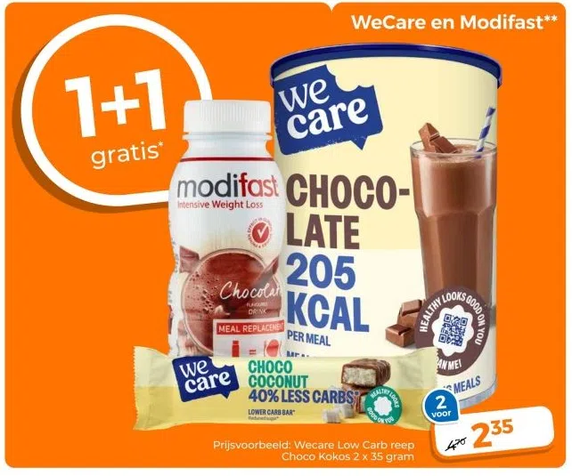 Drogisterij aanbieding in Kern-Rijssen: WeCare en Modifast**, 