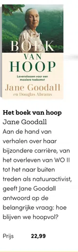 Het boek van hoop Jane Goodall