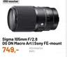 Sigma 105mm F/2.8 DG DN Macro Art | Sony FE-mount
