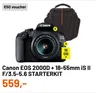 Canon EOS 2000D + 18-55mm IS II F/3.5-5.6 STARTERKIT