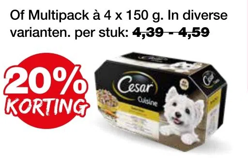 Cesar hondenvoeding Multipack