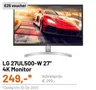 LG 27UL500-W 27" 4K Monitor