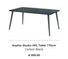 Sophie Studio HPL Table 170cm Carbon Black