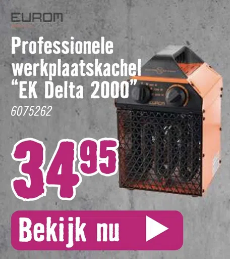 Professionele werkplaatskachel "EK Delta 2000"