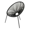 ACAPULCO  Lounge stoel zwart H 82 x B 75 x D 69 cm