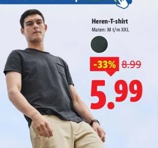 Supermarkt aanbieding in Meerssenhoven: Heren-T-shirt, 