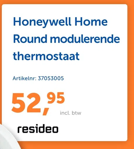 Honeywell Home Round modulerende thermostaat