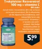 Trekpleister Resveratrol 100 mg + vitamine C 60 stuks