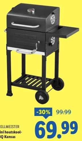 Supermarkt aanbieding in Getfert: GRILLMEISTER Mini houtskool- BBQ Kansas, 