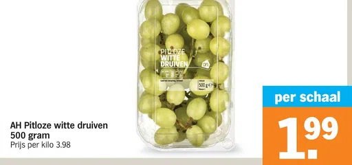 AH Pitloze witte druive 500 gram