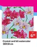 Crystal card kit watercolor 18X18 cm