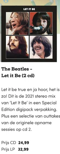 The Beatles - Let it Be (2 cd)