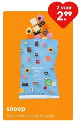 Warenhuis aanbieding in Hieslum: snoep, 
