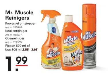 Supermarkt aanbieding in Nieuw Crooswijk: Mr. Muscle Reinigers, 
