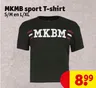 MKMB sport T-shirt S/M en L/XL