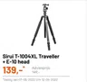 Sirui T-1004XL Traveller + E-10 head