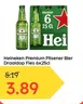 Heineken Premium Pilsener Bier Draaidop Fles 6x25cl