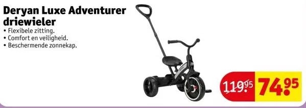 Drogisterij aanbieding in Verspreide huizen: Deryan Luxe Adventurer driewieler, 