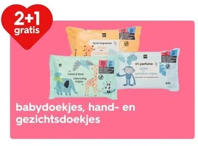 Warenhuis aanbieding in Bedrijventerrein Nieuwenweg: babydoekjes, hand- en gezichtsdoekjes, 