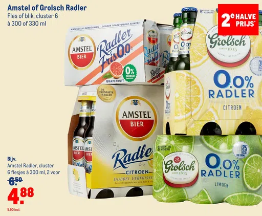 Amstel of Grolsch Radler