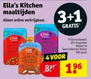 Drogisterij aanbieding in Verspreide huizen: Ella's Kitchen maaltijden, 