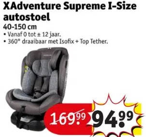 Drogisterij aanbieding in Schermereiland en Omval: XAdventure Supreme I-Size autostoel, 