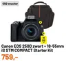 GB SD Canon EOS 250D zwart + 18-55mm iS STM COMPACT Starter Kit