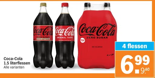 Coca-Cola 1.5 literflessen
