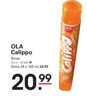 Supermarkt aanbieding in Boerhaavekwartier: OLA Calippo, 
