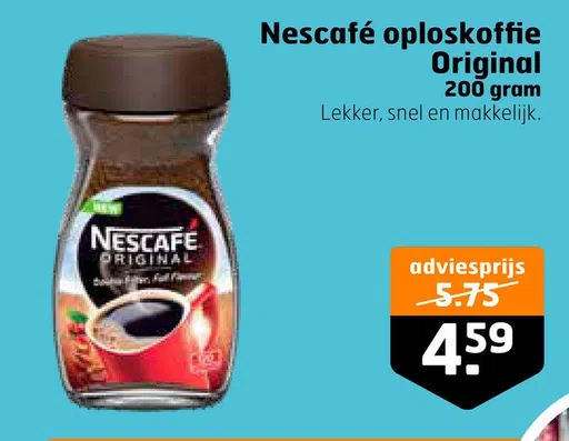 Nescafé oploskoffie Original 200 gram