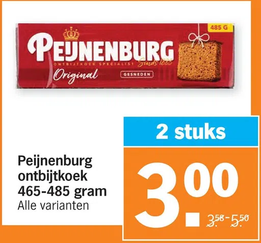 Peijnenburg ontbijtkoek 465-485 gram