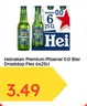 Heineken Premium Pilsener 0.0 Bier Draaidop Fles 6x25cl