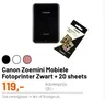 Canon Zoemini Mobiele Fotoprinter Zwart + 20 sheets