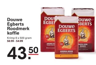 Supermarkt aanbieding in Gooisekant: Douwe Egberts Roodmerk koffie, 