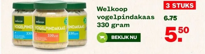 Tuin & Dier aanbieding in Ysselsteyn: Welkoop vogelpindakaas, 