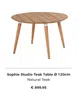 Sophie Studio Teak Table Ø 120cm