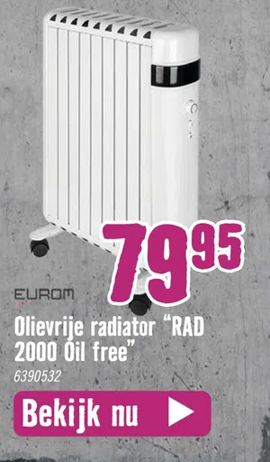 Olievrije radiator "RAD 2000 Õil free 19