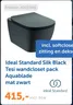 Ideal Standard Silk Black Tesi wandcloset pack Aquablade