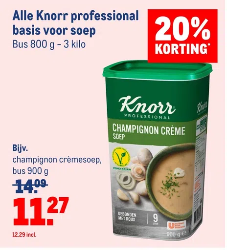 Alle Knorr professional basis voor soep