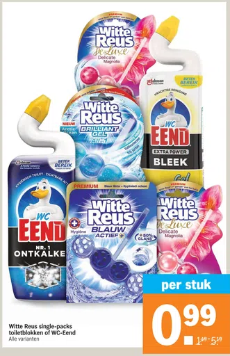 Witte Reus single-packs toiletblokken of WC-Eend