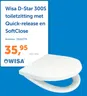 Wisa D-Star 300S toiletzitting met Quick-release en SoftClose