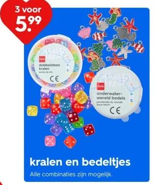 Warenhuis aanbieding in Bedrijventerrein Nieuwenweg: kralen en bedeltjes, 