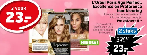 L'Oréal Paris Age Perfect, Excellence en Préférence hagrkleuring