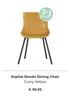 Sophie Rondo Dining Chair Curry Yellow