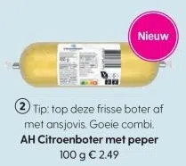 Supermarkt aanbieding in Zuidoostelijke Buitenwijken Ter Weijde: AH Citroenboter met peper, 