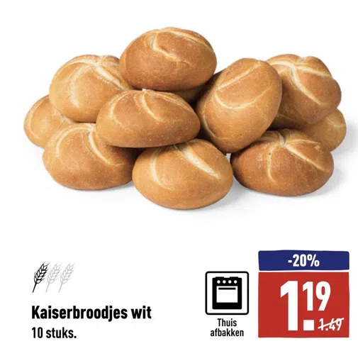 Kaiserbroodjes wit
