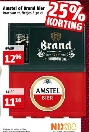 Amstel of Brand bier