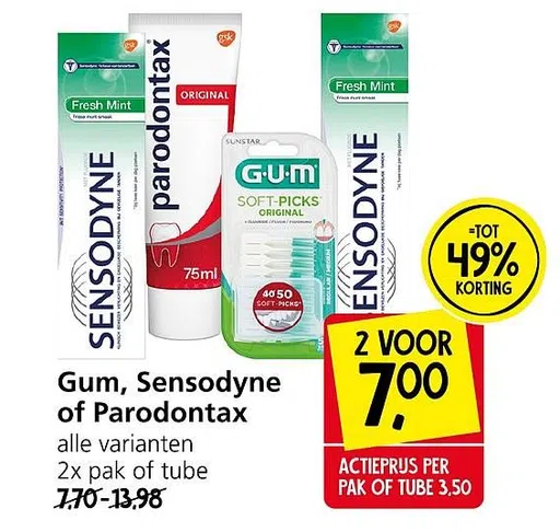 Gum, Sensodyne of Parodontax