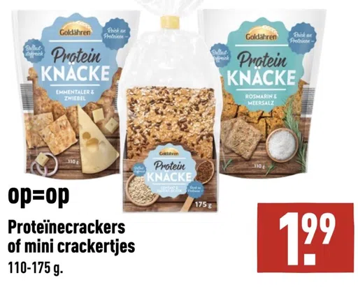 Proteïnecrackers of mini crackerties