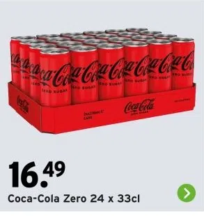 Bouwmarkt aanbieding in Krekelsberg: Coca-Cola Zero 24 x 33cl, 